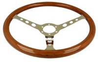 Sport steering wheel 3-spoke aluminum  wood Volvo 544 ... 260 38cm -2