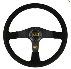 sportstuur suède - 380 mm - vlak Volvo Past op Luigi stuurnaven 380mm SR