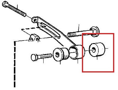 Dynamospanner spacer-ring Volvo 240 740 1346027-2