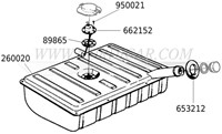Sensor Kraftstoffvorrt Volvo Amazon (57-70) P120 P130 662152-3