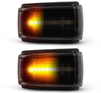 LED-zijlamp met getint glas, dynamisch amberkleurig, 1 paar Volvo 200 700 800 900 S/V40 S/V70 -00 C70 -05 9178885-2