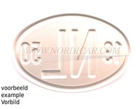 NL shield with year Volvo amazon PV P1800 140 164 SCHILDJE-2