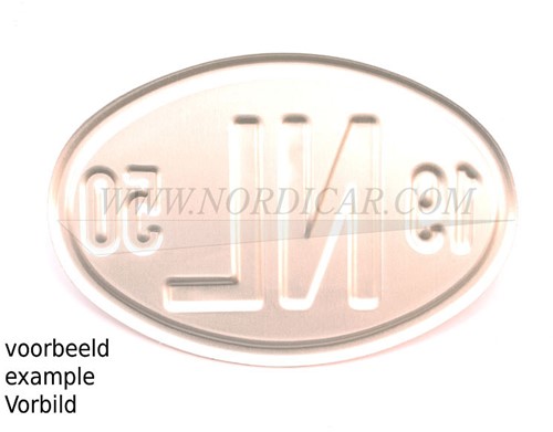 NL shield with year Volvo amazon PV P1800 140 164 SCHILDJE-2