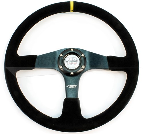 Sport Lenkrad Simoni Racing Defender SUEDE 380mm Volvo Past op Luigi stuurnaven 380mm SR-2