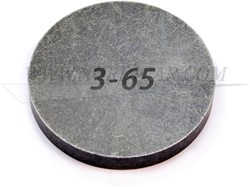 Klepstelplaatje 3,65 mm Volvo B17 B19 B21 B200 B23 B230