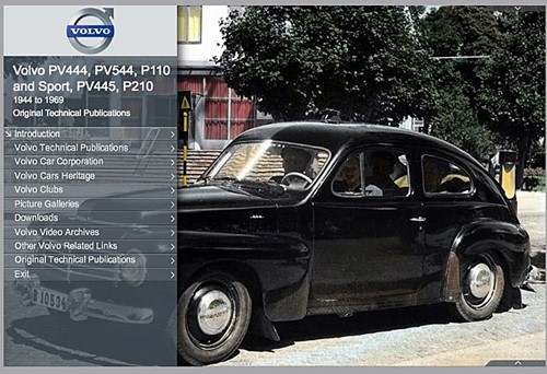 eBook PV models Volvo PV444 PV544 PV445 P210 1944-1968 TP