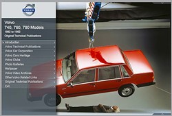 e-Book Original Technical Publications, online version Volvo 740 760 780, 1982-1992 TP