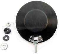 Fog light high-beam- classic 17cm Volvo Zwarte achterkant chroom ring VS3201-2