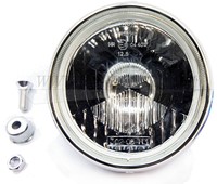 Fog light high-beam- classic 18cm Volvo Zwarte achterkant chroom ring VS3205-2