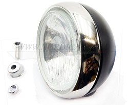 Feux de brouillard projecteur classic 18cm Volvo Zwarte achterkant chroom ring VS3205