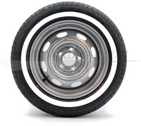 GT Jeu de roues White Wall 195/65-15 24mm Volvo 544 210 Amazon P1800S WW1956515-SET
