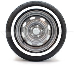 GT Jeu de roues White Wall 195/65-15 24mm Volvo 544 210 Amazon P1800S WW1956515-SET